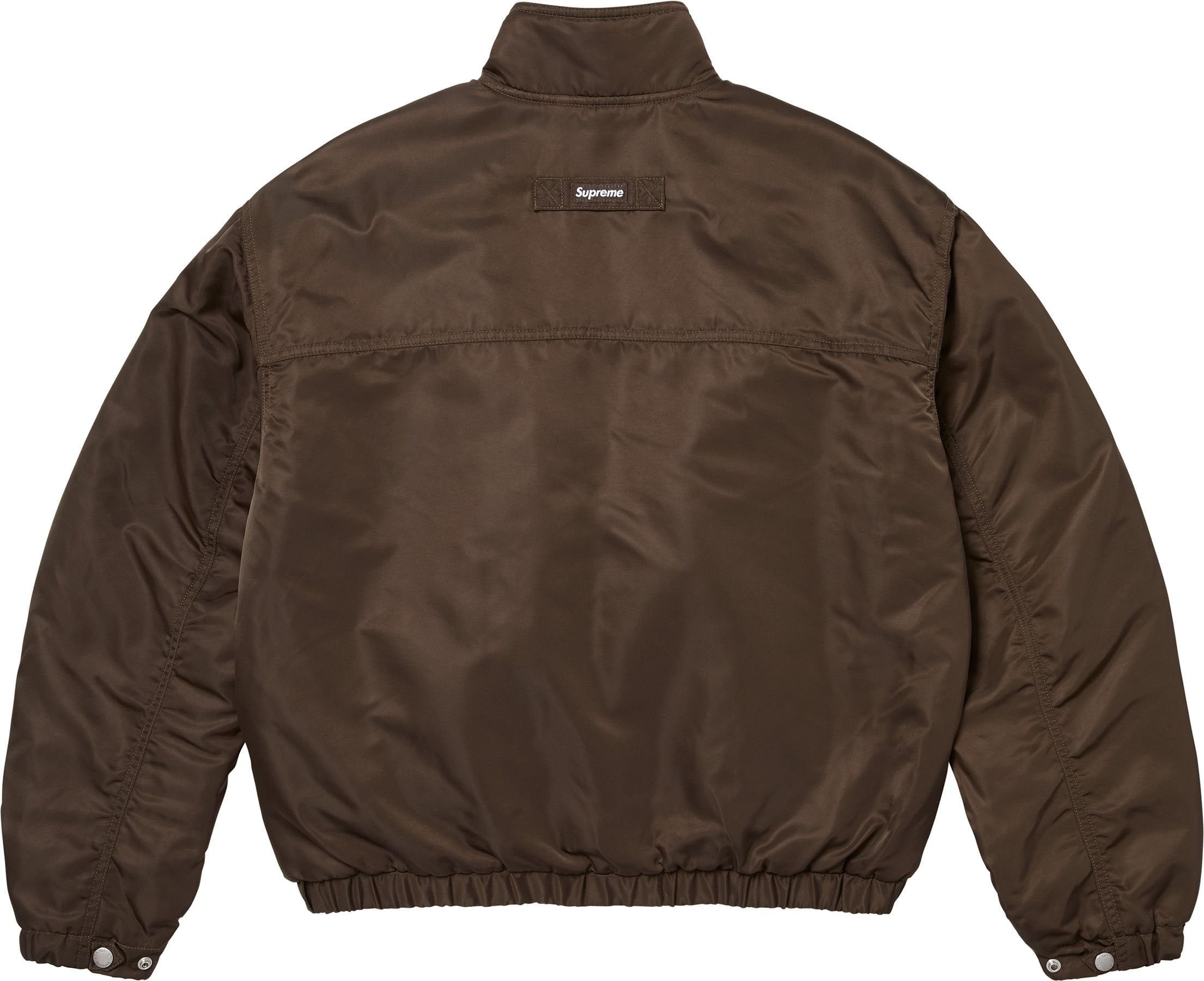 Stand Collar Lined Nylon Jacket view 6